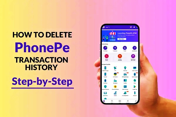 how to delete transaction history in phonepe